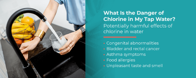 Is there chlorine in tap outlet water