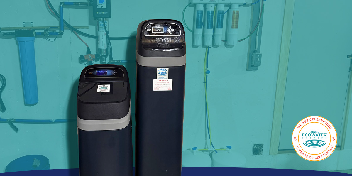 Two different sized water softeners